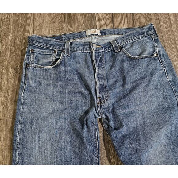 Vintage 90s Levis 501 XX Jeans Mens 36x28 (36x32 Tag) Straight Button Fly Y2K - Picture 2 of 14
